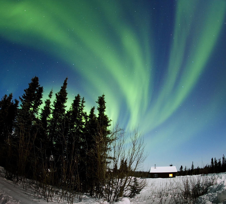 Aurora Borealis In Alaska Photograph by Chris Madeley - Fine Art America