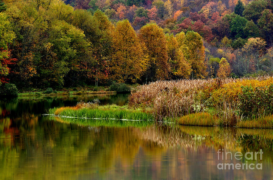 Autumn Big Ditch Lake Photograph by Thomas R Fletcher - Fine Art America