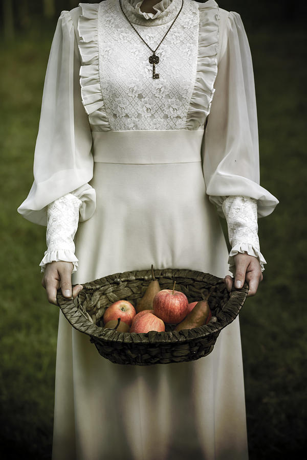 Vintage Photograph - Basket With Fruits #3 by Joana Kruse