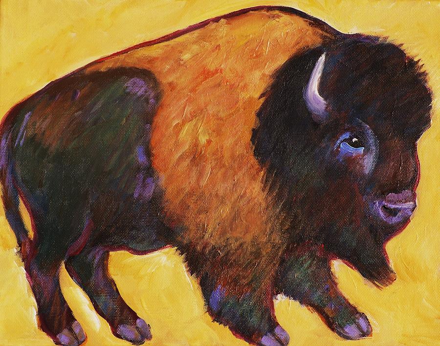 Big Buffalo  #3 Painting by Carol Suzanne Niebuhr