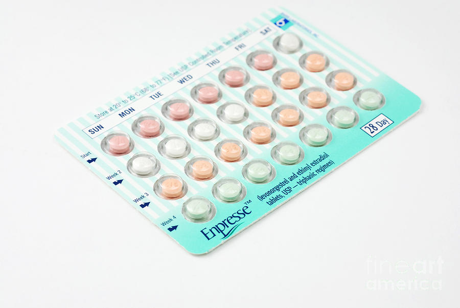Birth Control Pills #3 Photograph by Photo Researchers, Inc.