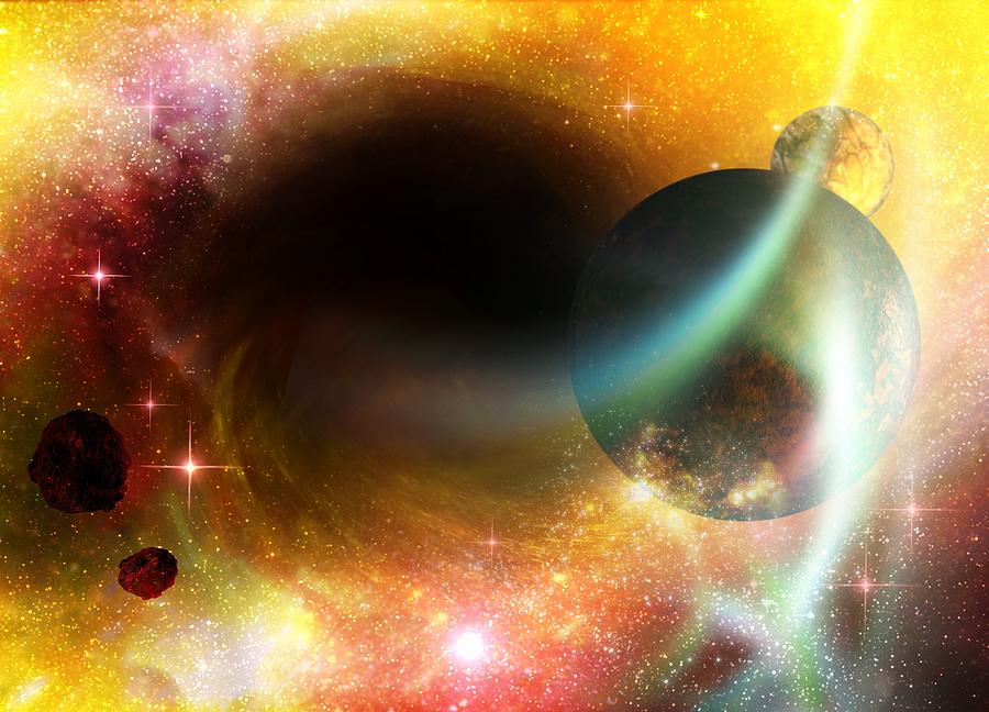 Black Hole, Artwork #3 Digital Art by Victor Habbick Visions