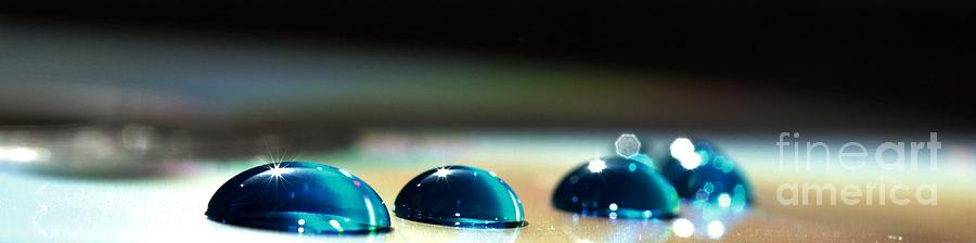 Blue Drops #3 Photograph by Sylvie Leandre