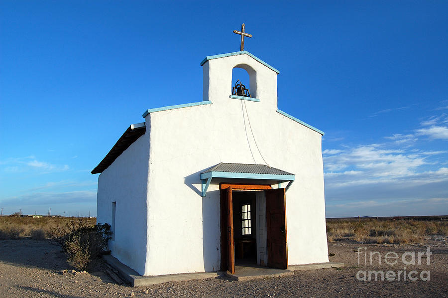 Calera Mission Chapel in West Texas #4 Photograph by Shawn OBrien