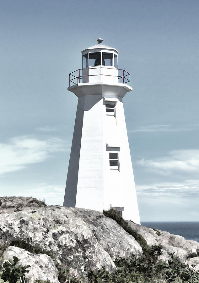 Cape Spear Lighthouse #3 Digital Art by Steve Hurt