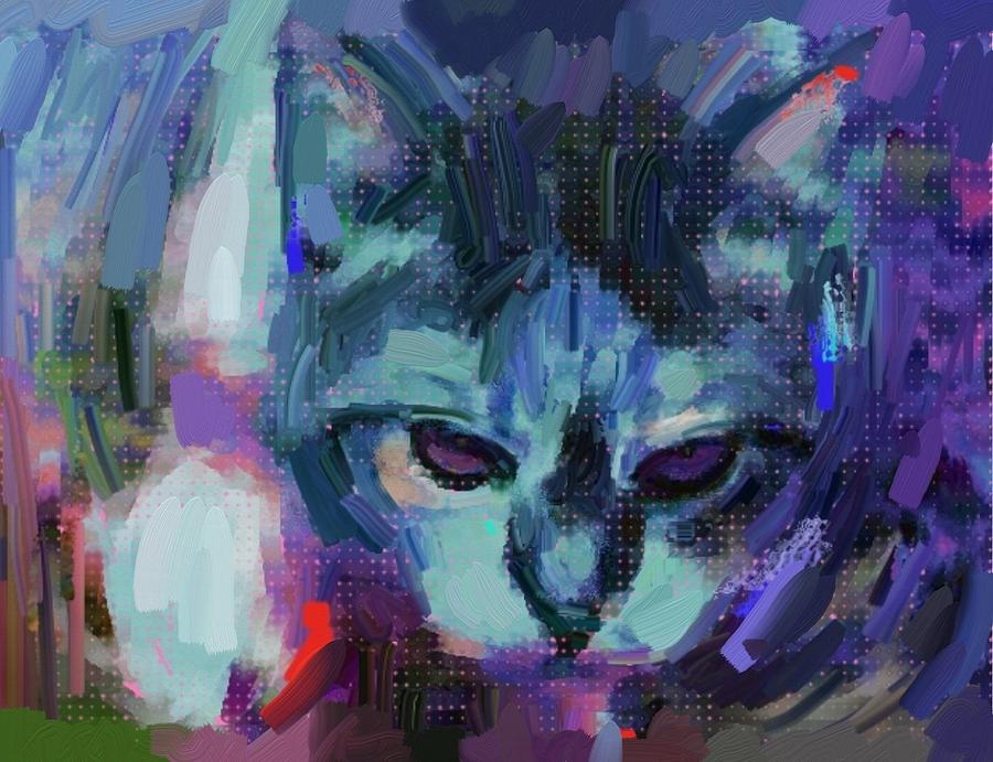Cat #3 Painting by Bogdan Floridana Oana