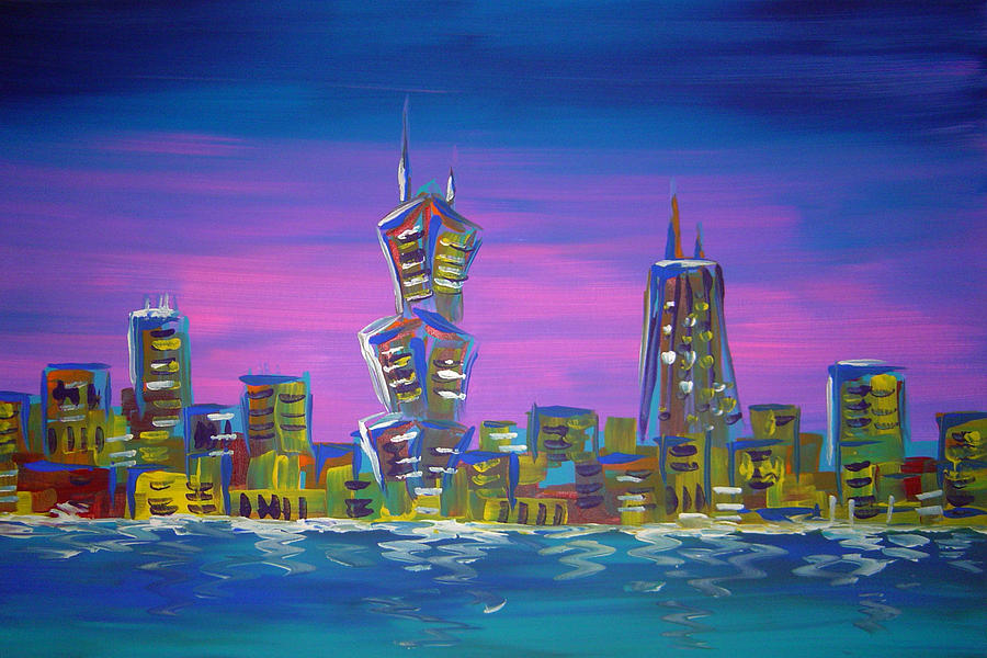 Chicago Painting by Eugenia Abramson | Fine Art America
