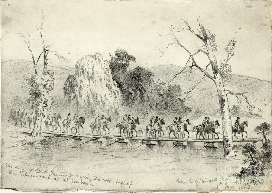 1862 Photograph - Civil War: Pontoon Bridge #3 by Granger