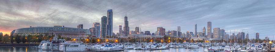 Burnham Photograph - Downtown Chicago from Burnham Harbor #3 by Twenty Two North Photography