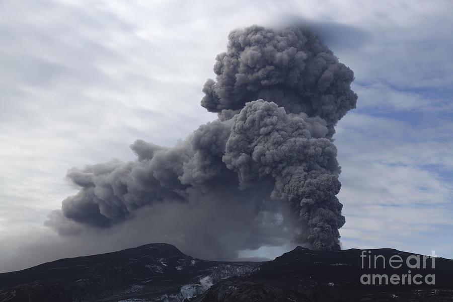 Eyjafjallajökull Eruption, Iceland #3 Photograph by Martin Rietze