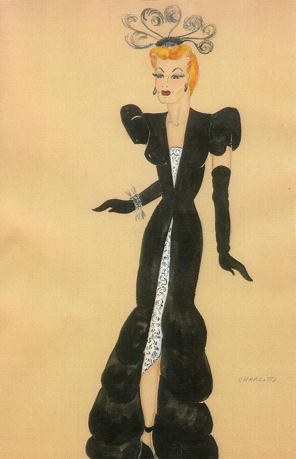 Fashions of the 1940s Drawing by Yvette Pichette | Fine Art America