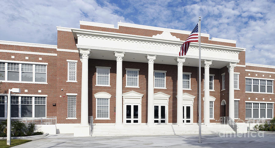 Front Entrance to a High School Photograph by Skip Nall - Fine Art America