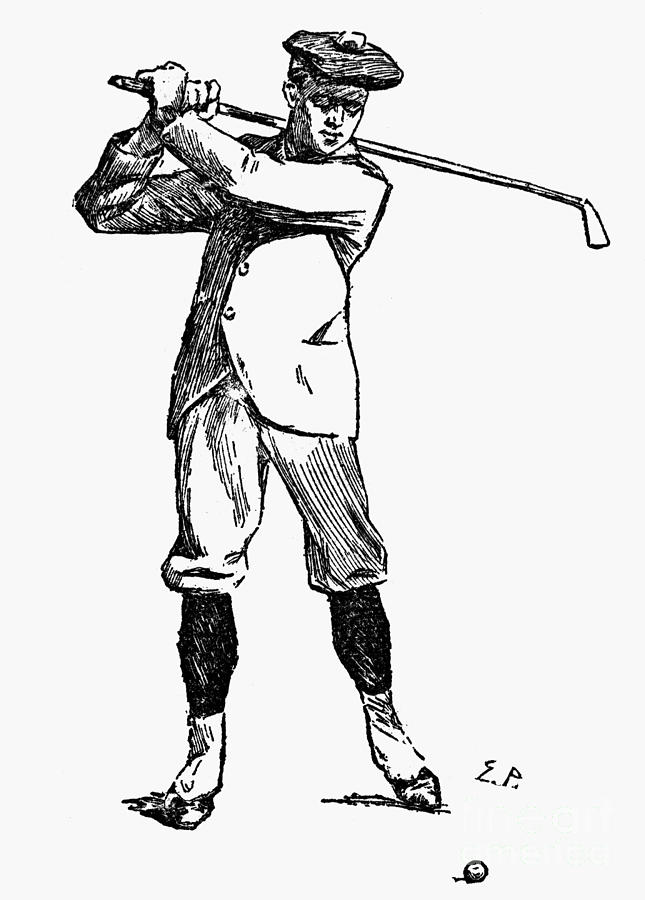 Athlete Photograph - Golf, 1891 #3 by Granger
