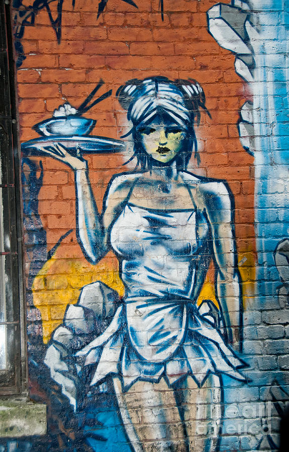 Graffiti Wall #3 Digital Art by Carol Ailles