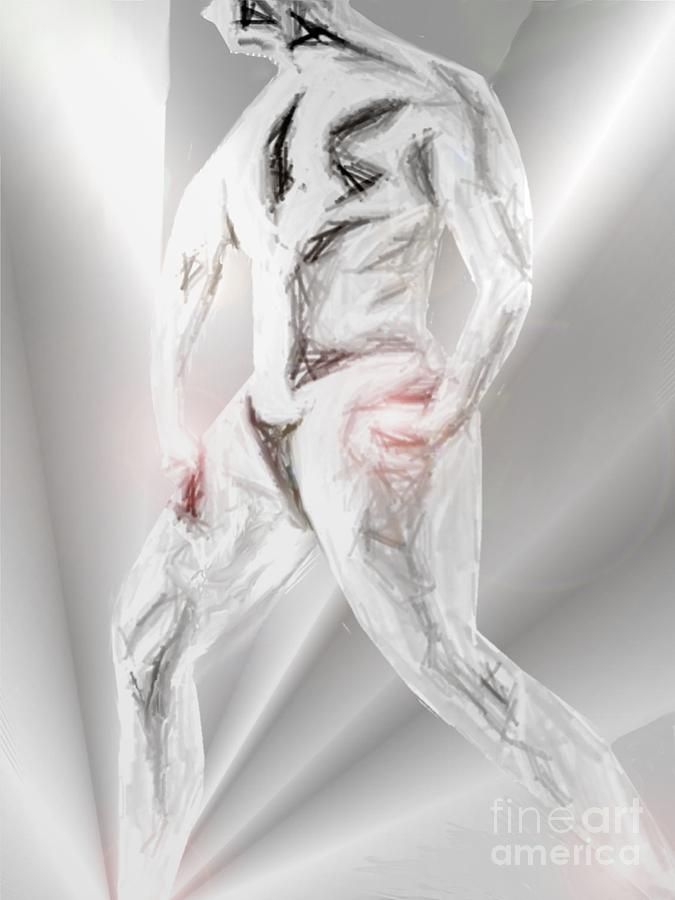 Male Body Digital Art - Great Form #1 by Belinda Threeths