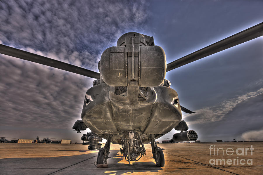High Dynamic Range Photo Of An  Ah-64d #3 Photograph by Terry Moore