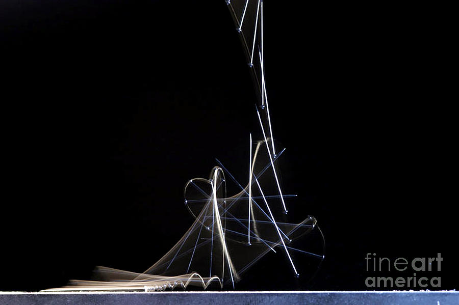 High Speed Strobe Image Of Pin Dropping #3  by Ted Kinsman