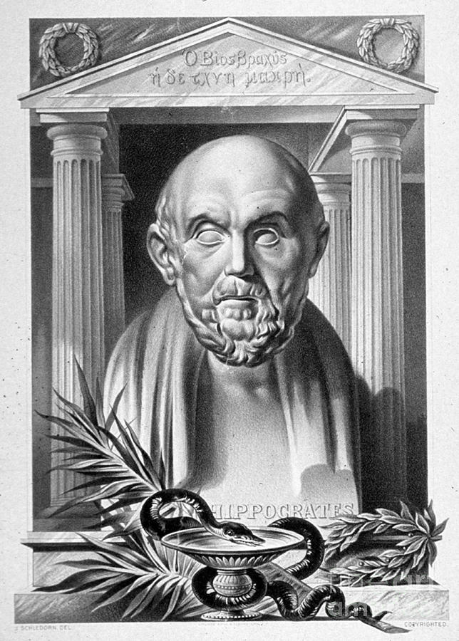 Hippocrates, Greek Physician, Father #3 Photograph by Science Source