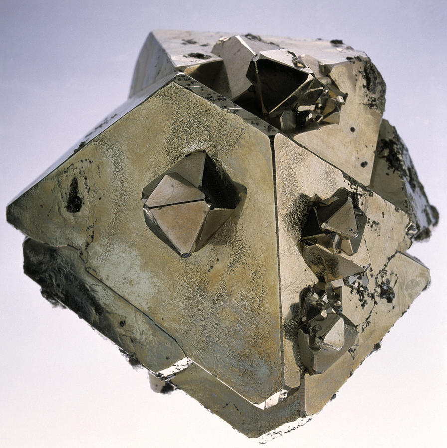 Iron Pyrite Crystal #3 Photograph by Lawrence Lawry
