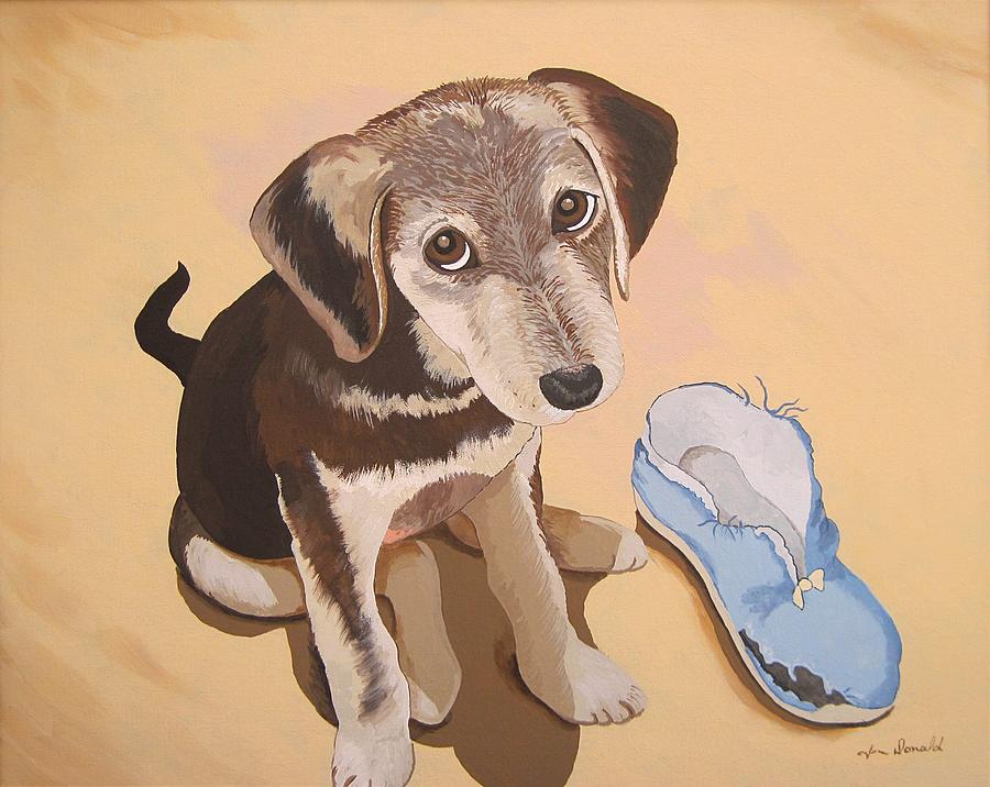 Dog Painting - Its What I Do by Jennifer Donald Dog Painting - Its What I Do by Jennifer Donald