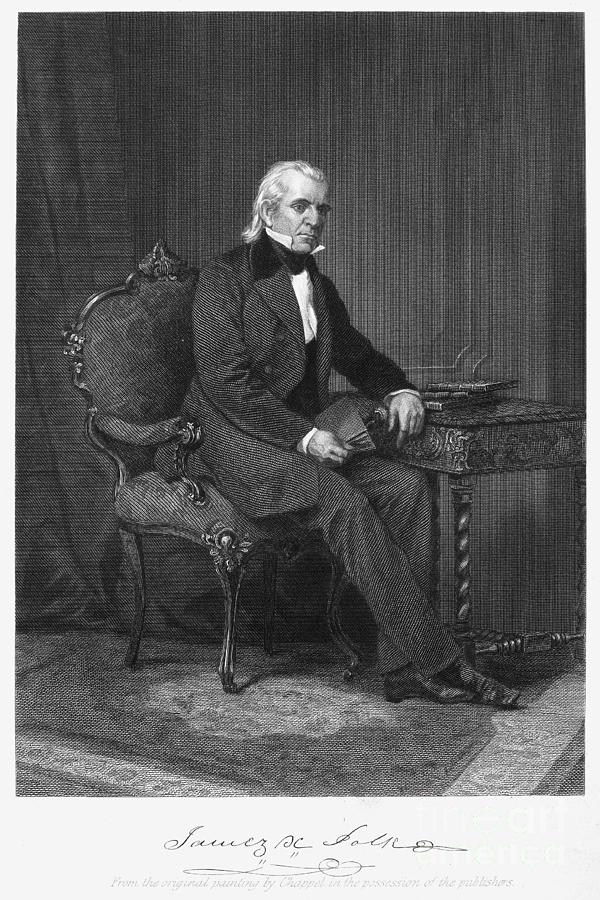 James K. Polk (1795-1849) Photograph by Granger - Fine Art America