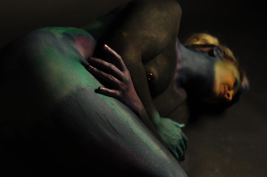 Nude Photograph - Jill Body Painting #3 by RoByn Thompson