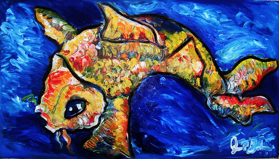 Vincent Van Gogh Painting - Koi Fish  #3 by Jon Baldwin  Art