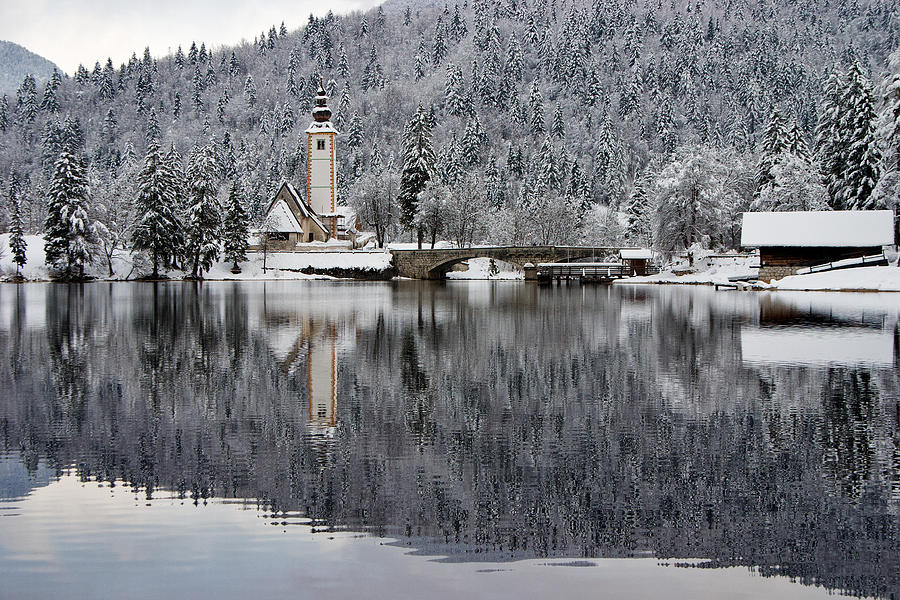 Lake Bohinj in Winter #3 Photograph by Ian Middleton
