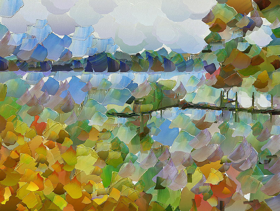 Lake View #3 Digital Art by Yury Malkov