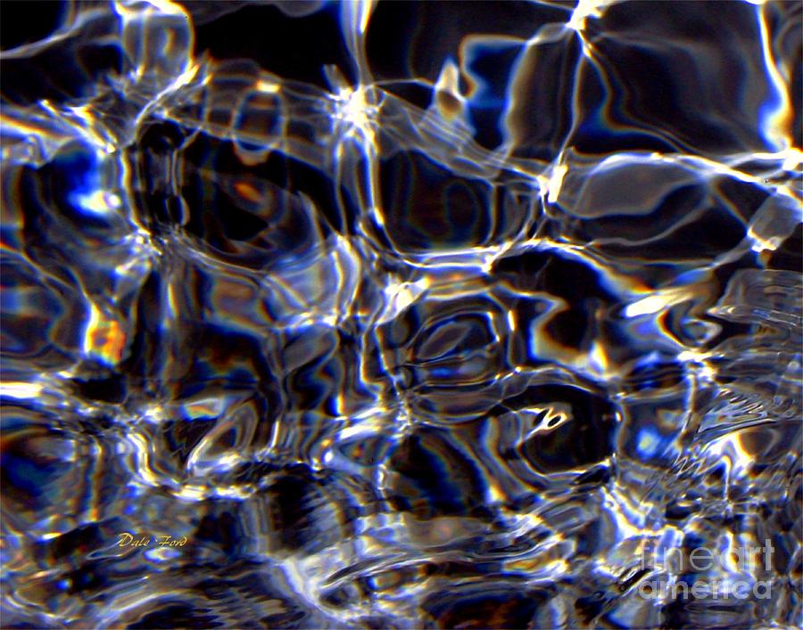 Water Digital Art - Light on Water #3 by Dale   Ford