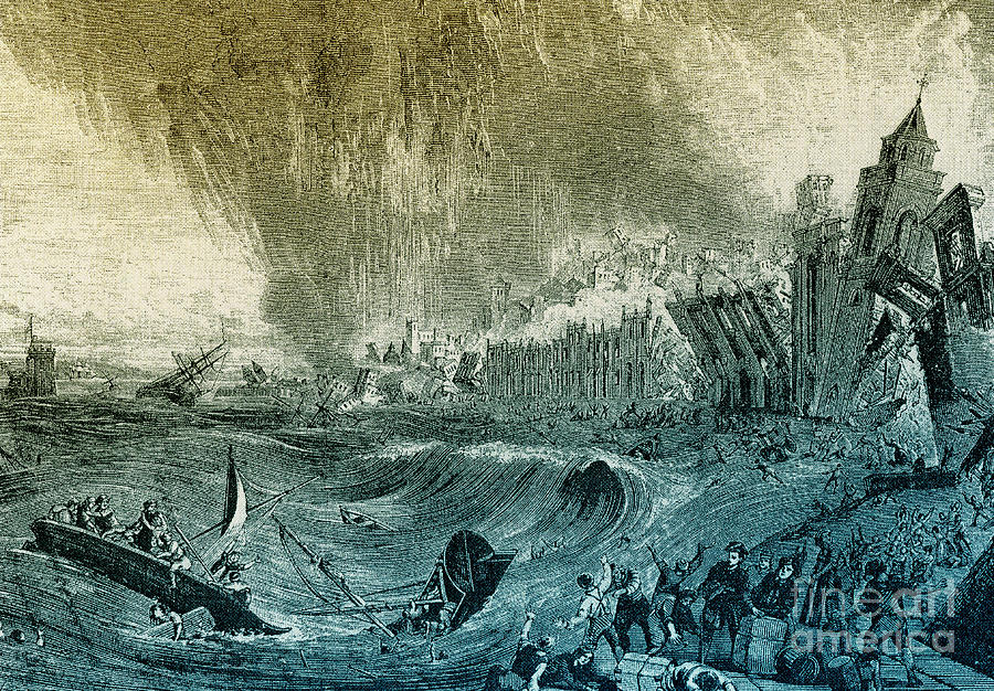 Lisbon Tsunami, 1755 #3 Photograph by Science Source