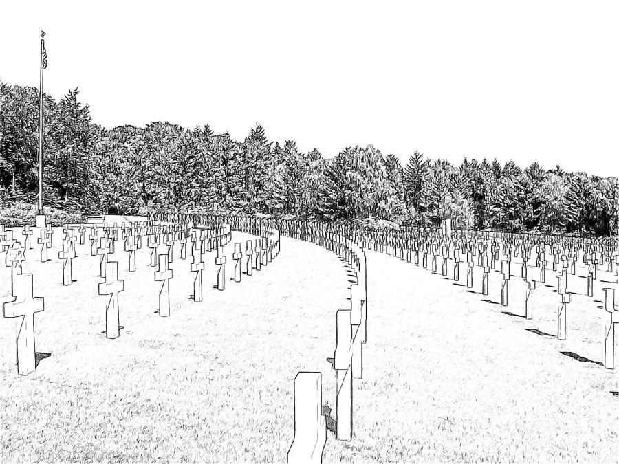 Luxembourg World War II American Cemetery  #3 Photograph by Joseph Hendrix