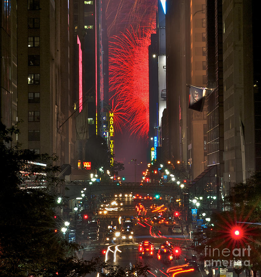 Macys Fireworks 2011 #3 Photograph by Tom Callan