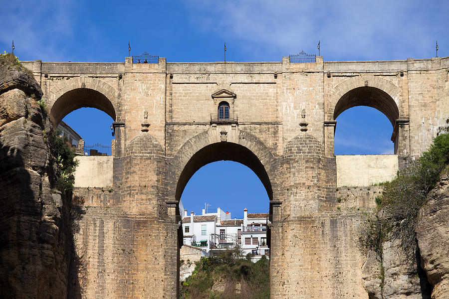 Architecture Photograph - New Bridge in Ronda #3 by Artur Bogacki