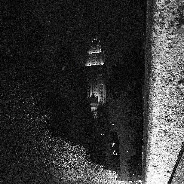 New York City Photograph - #newyork #nyc #bw #puddle #reflection #3 by Nick Valenzuela