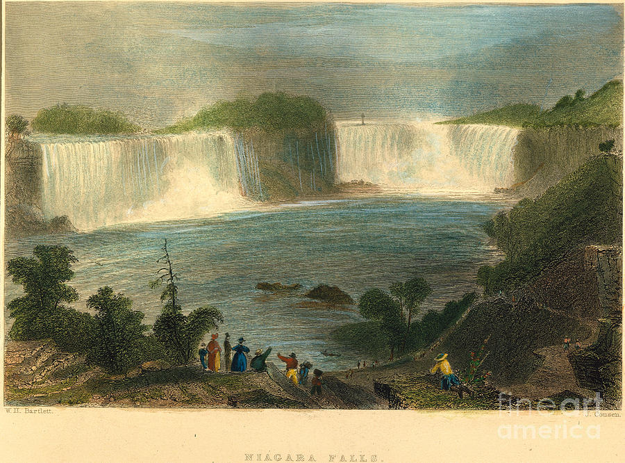 Niagara Falls, 1837 #3 Photograph by Granger