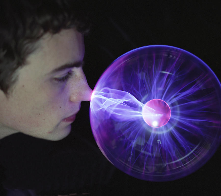 Device Photograph - Plasma Sphere #3 by Lawrence Lawry