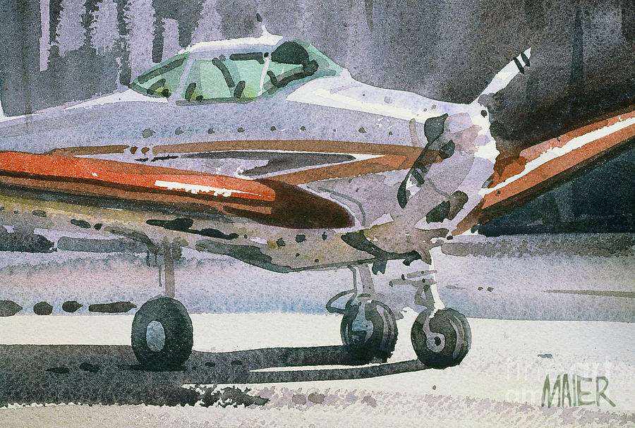 Private Plane #2 Painting by Donald Maier