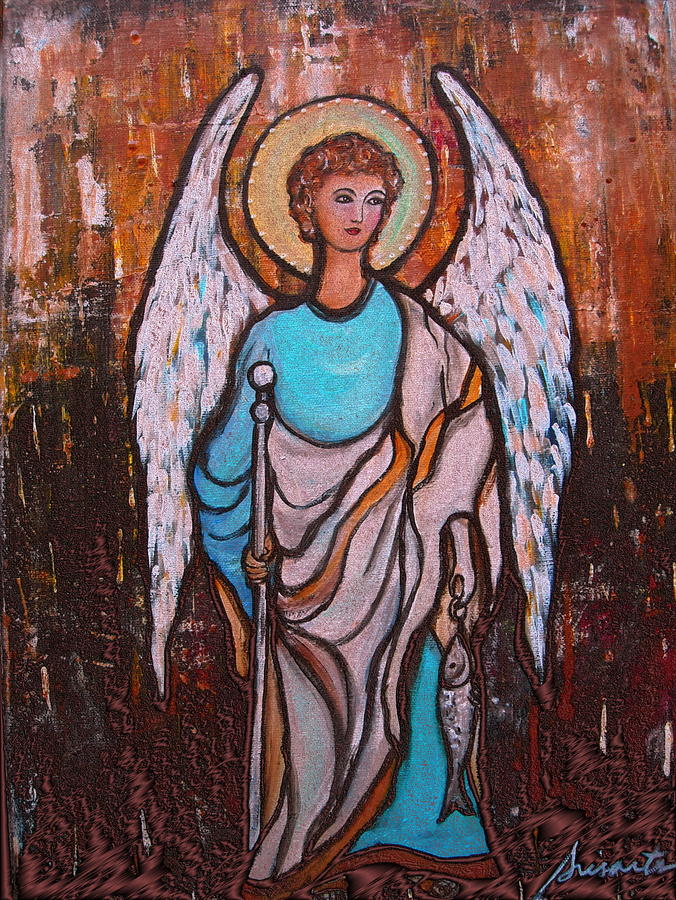 Raphael Archangel #3 Painting by Pristine Cartera Turkus