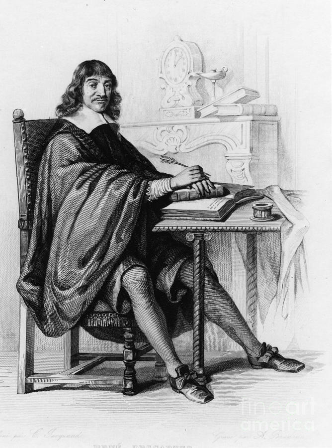 Rene Descartes Photograph - Rene Descartes, French Polymath #3 by Science Source
