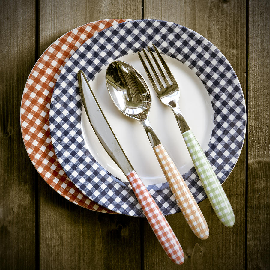 Fork Photograph - Rural Plates #3 by Joana Kruse