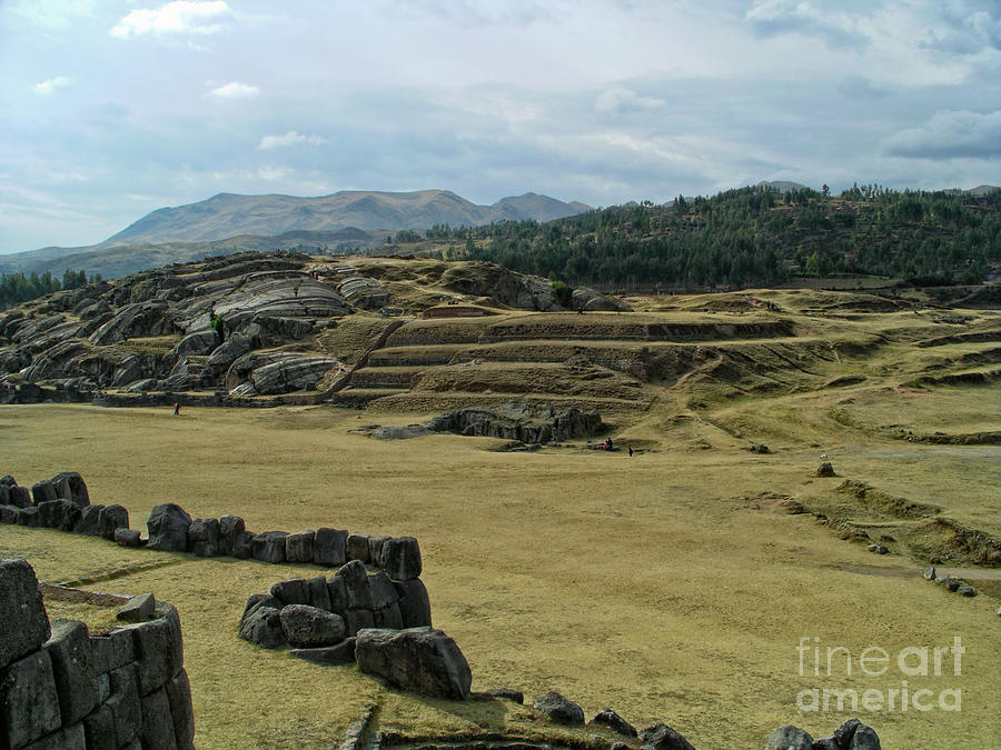 Sacsayhuaman Ruins in Cusco #3 Digital Art by Carol Ailles