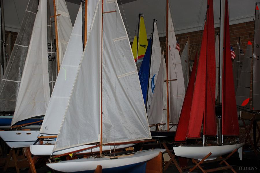 Sailboats In The Boathouse Photograph