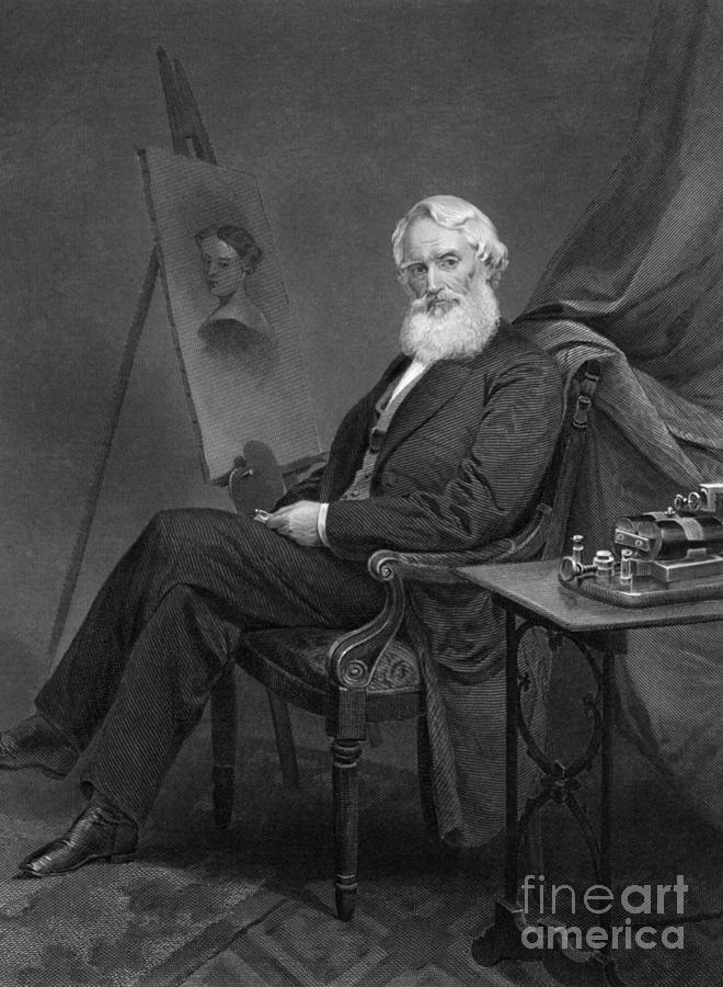 Portrait Photograph - Samuel Morse, American Inventor #3 by Science Source