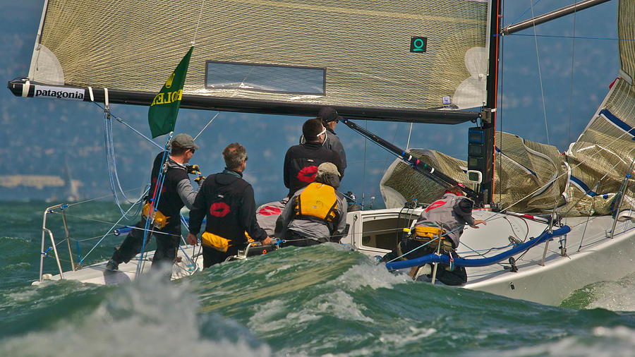 San Francisco Sailboat Racing #3 Photograph by Steven Lapkin