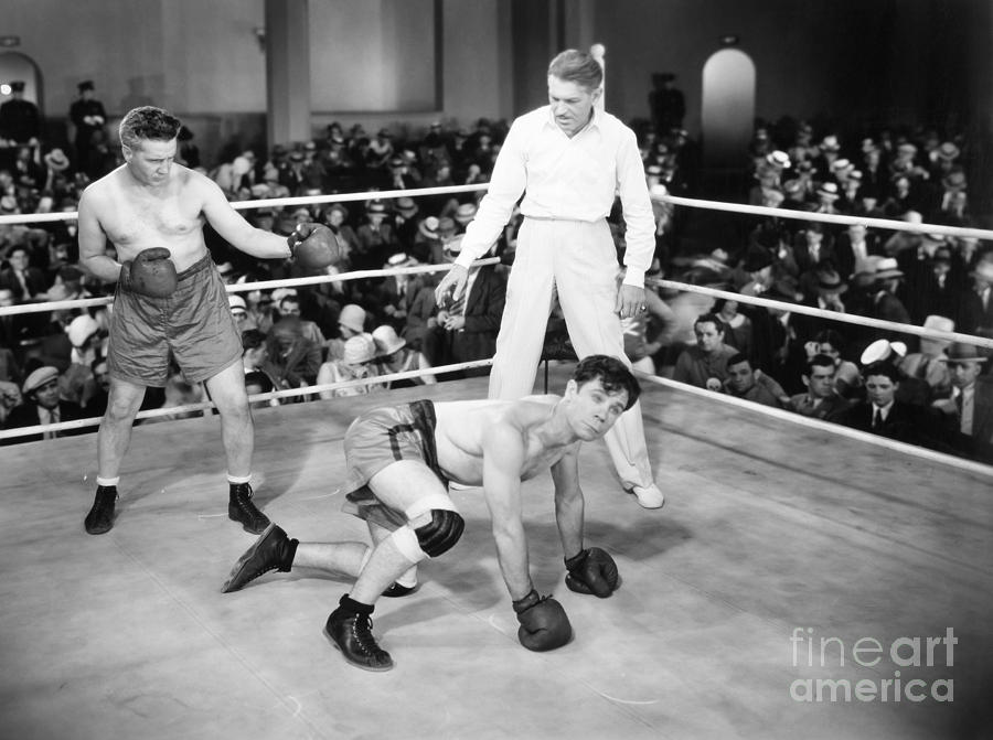 Silent Film Still: Boxing Photograph by Granger
