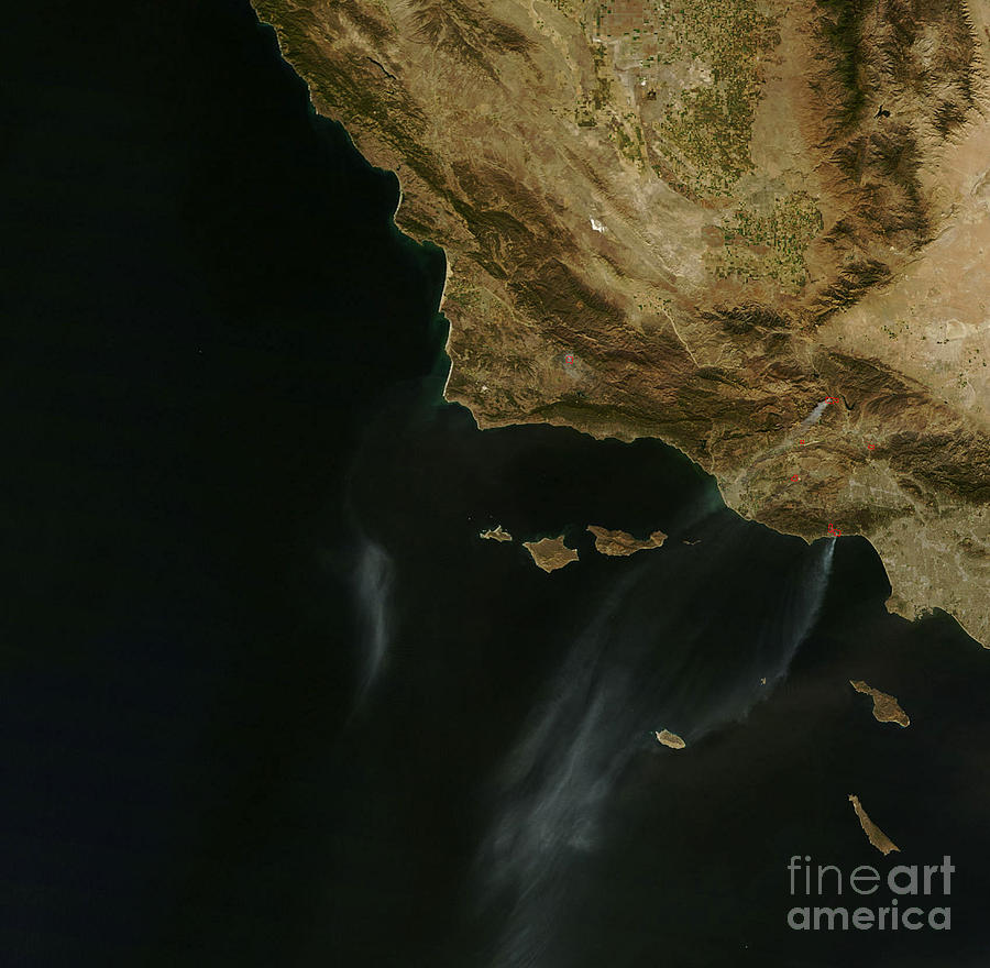 Southern California Wildfires #3 Photograph by Nasa