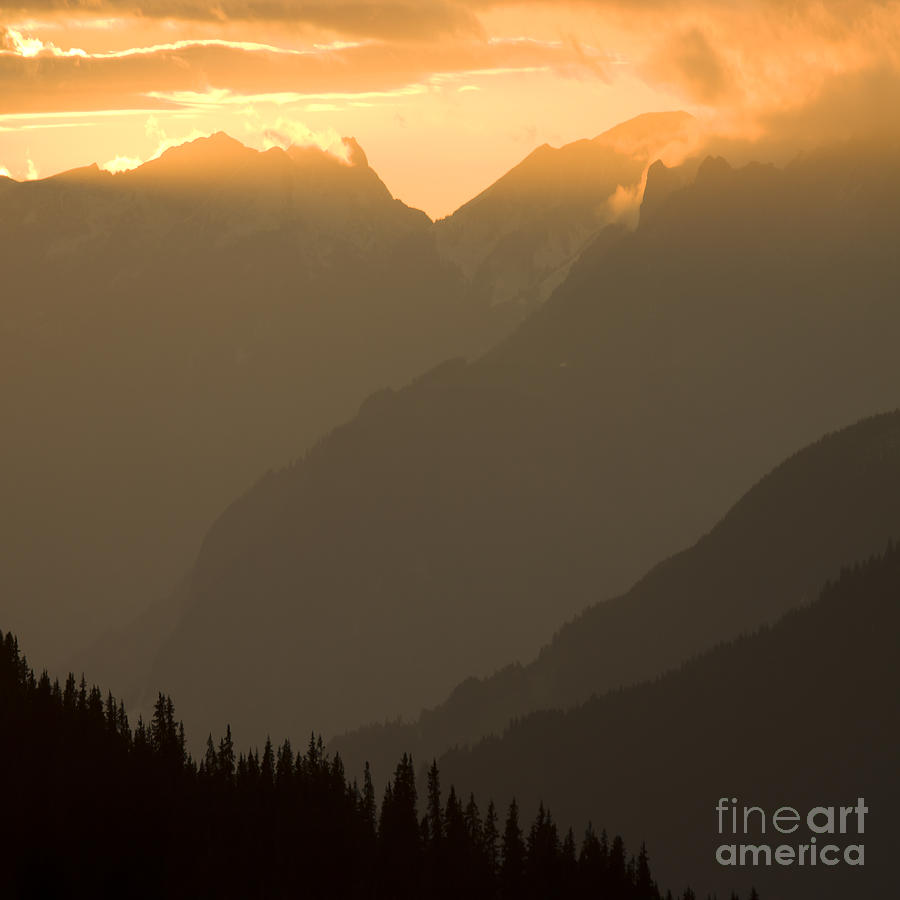 Mountain Photograph - Sunset in the mountains #3 by Ang El