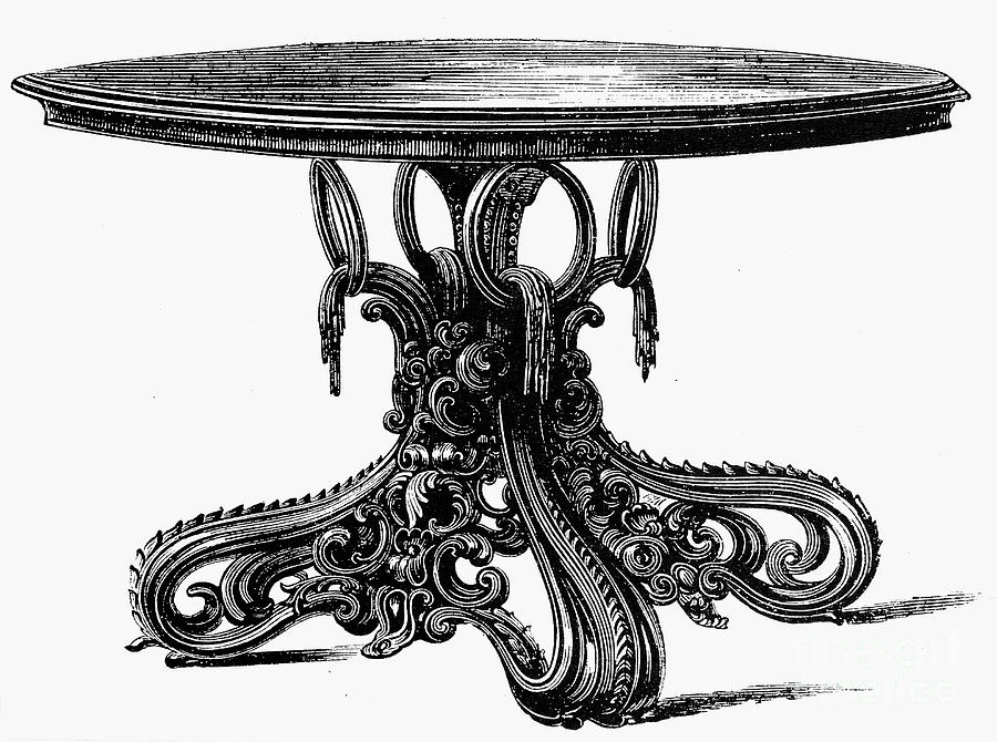 19th Century Photograph - TABLE, 19th CENTURY #3 by Granger