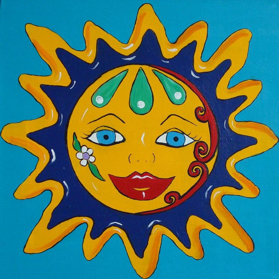 Talavera Sun #3 Painting by Melinda Etzold